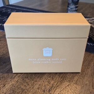 Menu Planning Made Easy Cookbook Box - Tan